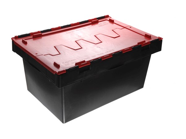 Crate 68L With Red Lid