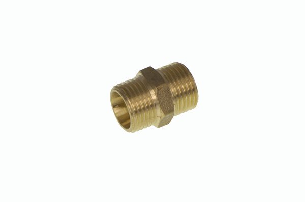 Nipple Brass 15mm BSP