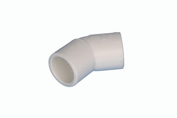Elbow PVC 15mm X 45 Deg