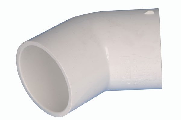 Elbow PVC 40mm X 45 Deg