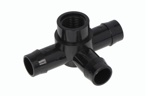 Tee Poly LD Side Outlet 19x15f